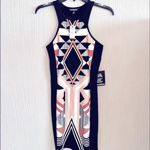 Express Dresses Fitted Boho NWT